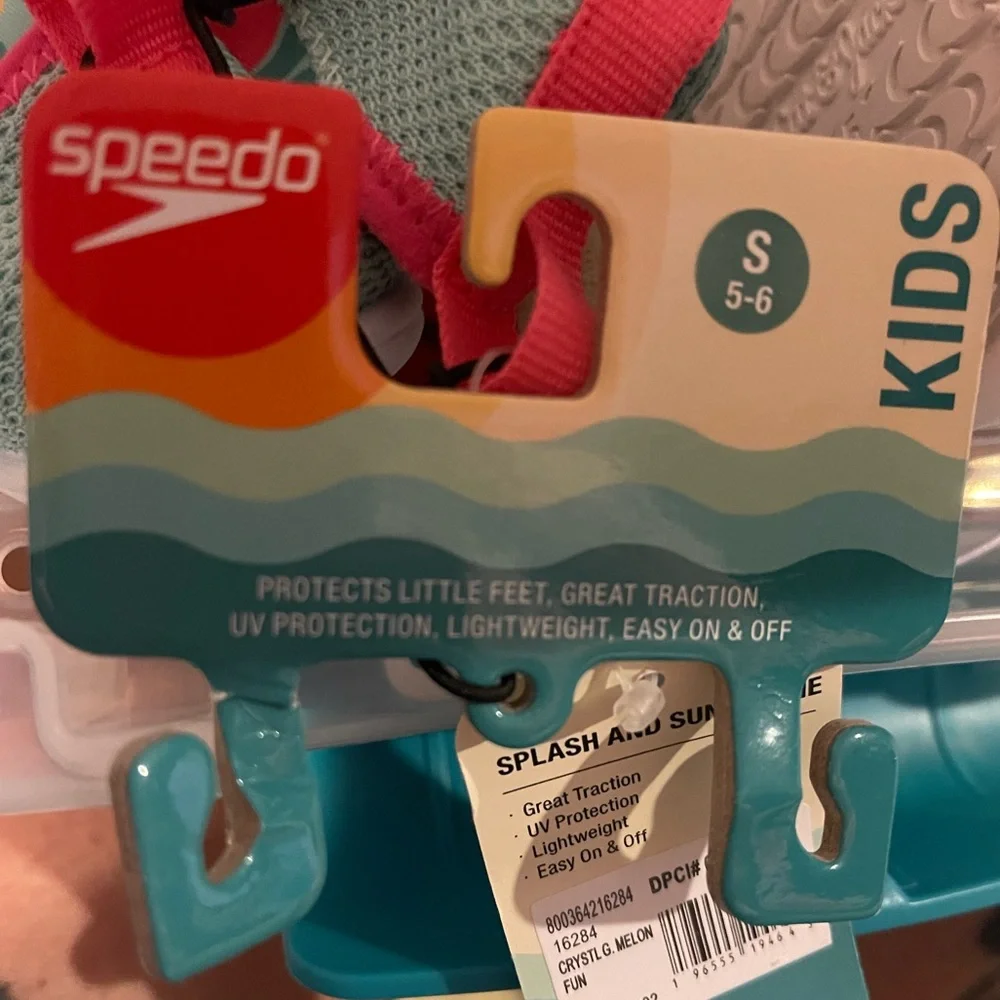 Toddler Girls Watermelon Speedo Bootie Water Shoes SMALL 5-6